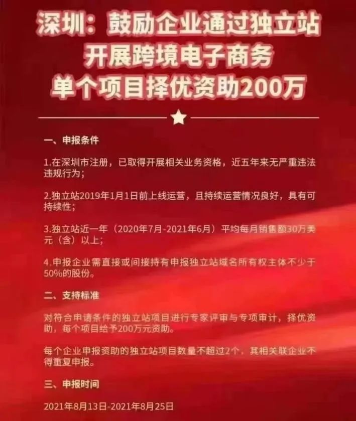 深圳出手應(yīng)對(duì)亞馬遜“封號(hào)潮”，獨(dú)立站賣(mài)家最高補(bǔ)貼200萬(wàn)！